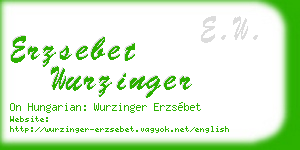 erzsebet wurzinger business card